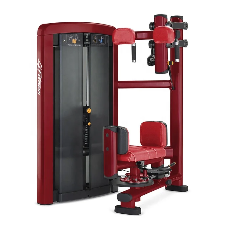 Gym fitness equipment Strength Training Machine Pin Loaded Torso Rotation For Sale