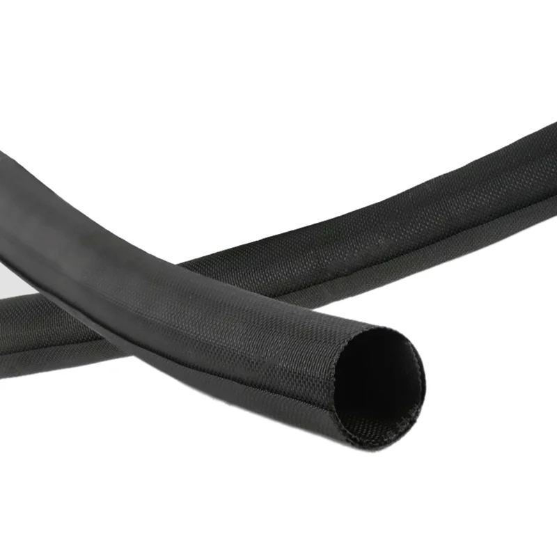 6mm * 200mm Woven Self Closing Cable Protection sleeving Cable Management Wrap Cord Cover
