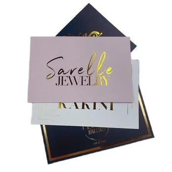 Custom Logo Design Printing Art Paper  Small Postcard Greeting Thanks Cards Thank You Cards for Business Advertising