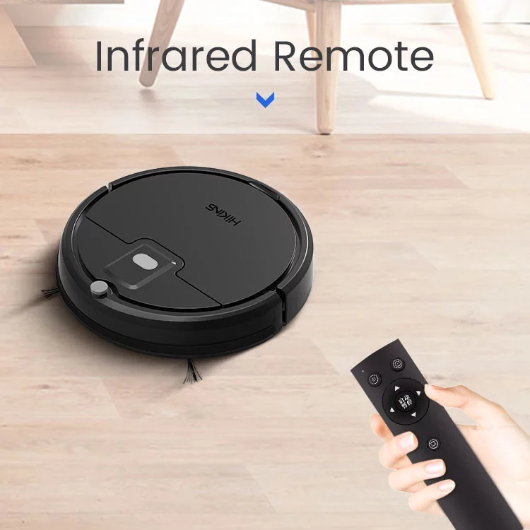 Hikins HKS-805 Wifi Auto Self Cleaning Wet Mop Automatic Mop Commercial Mini Robot Vacuum Cleaner with Wiping Function