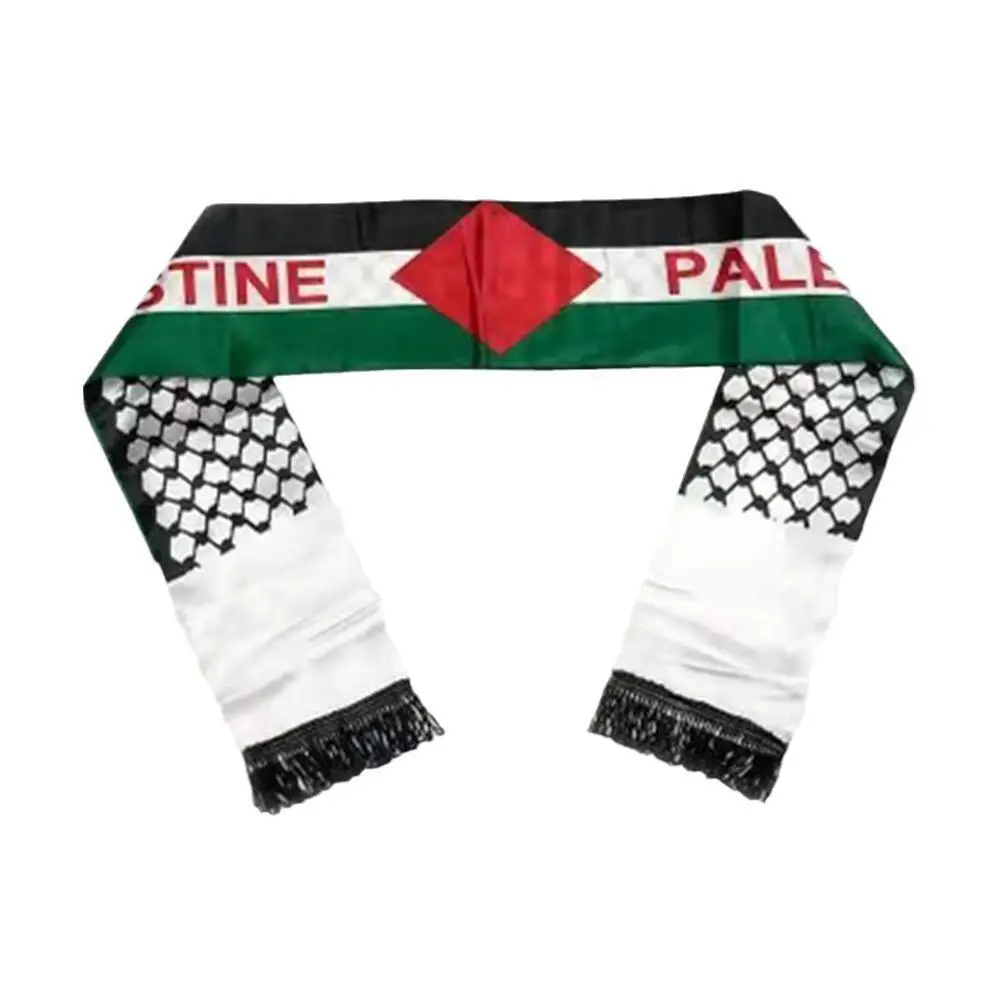 Hot selling custom double-sided printing indoor and outdoor customized Palestinian flag and scarf
