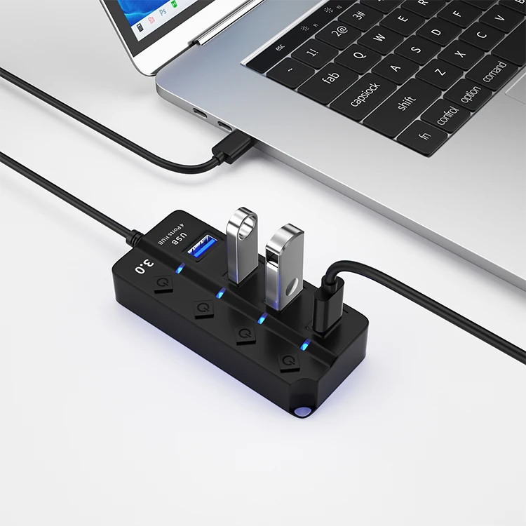 2020 высокая скорость флеш-накопитель данных зарядки 4-портовый usb 3 0 концентратор док-станция Usb Hub Y сплиттер
