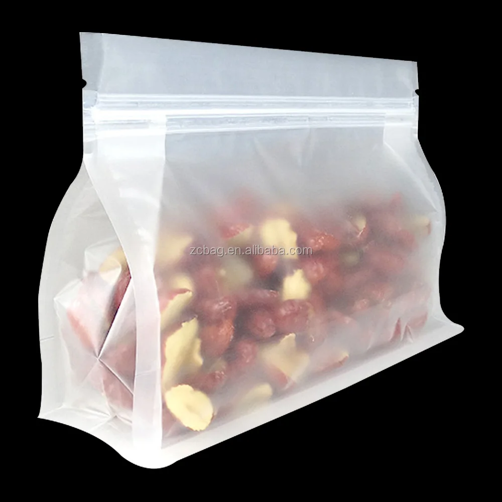 Mocha Storage Package Coffee Bag Degassing Valve Plastic Clear Brown Kraft Custom-Size Food Pocket Flat Bottom Reclosable Bags