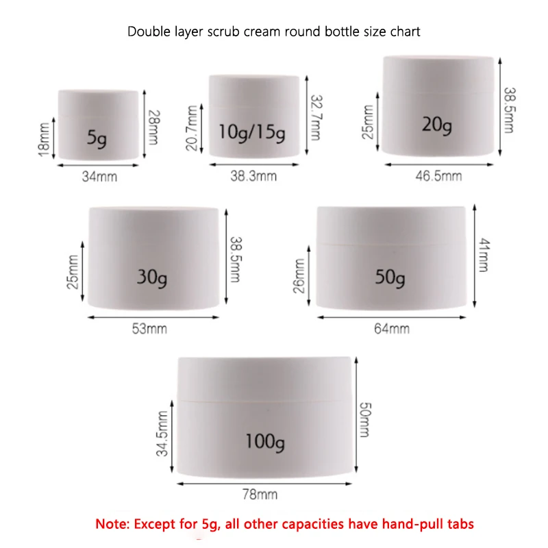 Пластиковые банки для крема