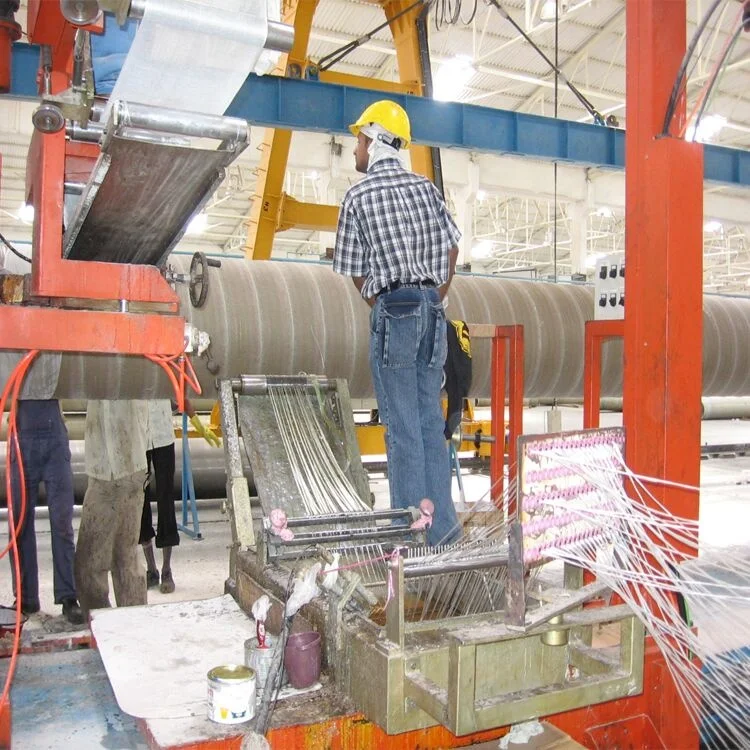 Fiberglass GRP pipe filament winding machine with computer control