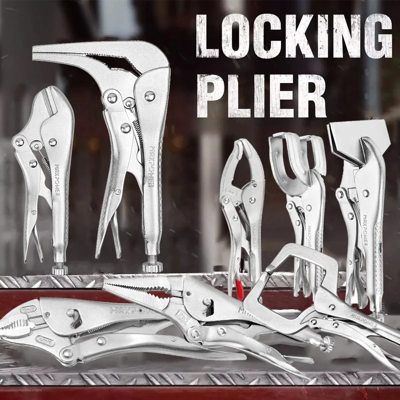 MAXPOWER herramientas 15PCS Vice Grips Pliers Set repair tool Locking Pliers Set vise grip