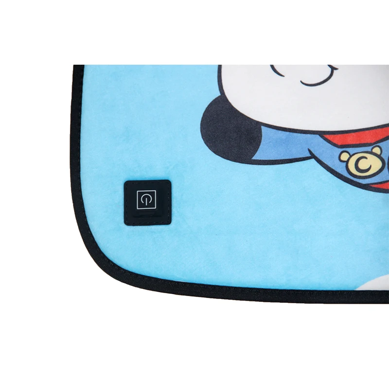 Wholesale comfortable Blue Cartoon Graphene Heated  seat cushion pad Eco-friendly Design with Portable Features
