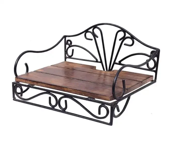 High-Quality Metal and Wooden Wall Bracket Perfect for Supporting Shelves Enhancing Room & Home Organization and Display Shelves