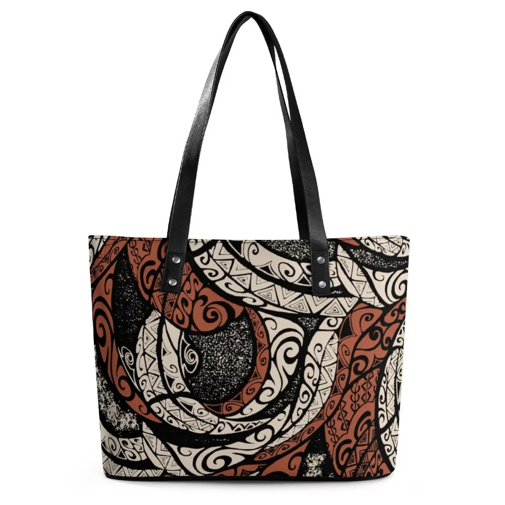 Custom Handbags For Wom Luxury Hawaii Polynesian Tribal Print Female Handbags Eco-friendly Women Handbags Luxury