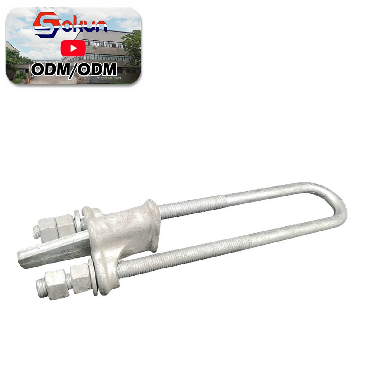 High-Performance NUT Cable Suspension with UT Conductors Adjustable Hot Galvanised Wedge Clamps for Woodworking Metric System