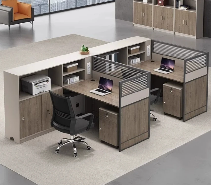 Wholesale New Design and 6 Seaters Workstation Employee Workstation Desk Station working Office Staff Table