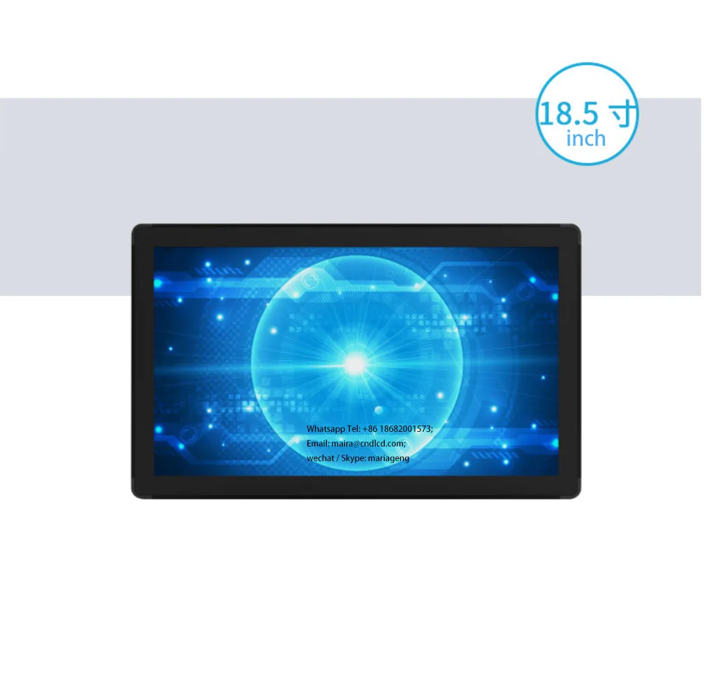 15.6 inch HMI KIOSK ATM VTM industrial financial Open frame PCAP capacitive USB touch screen Panel display monitor