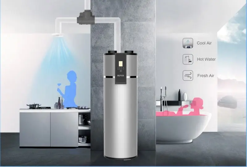 OUTES All in one air heat pump domestic water heat pump for house