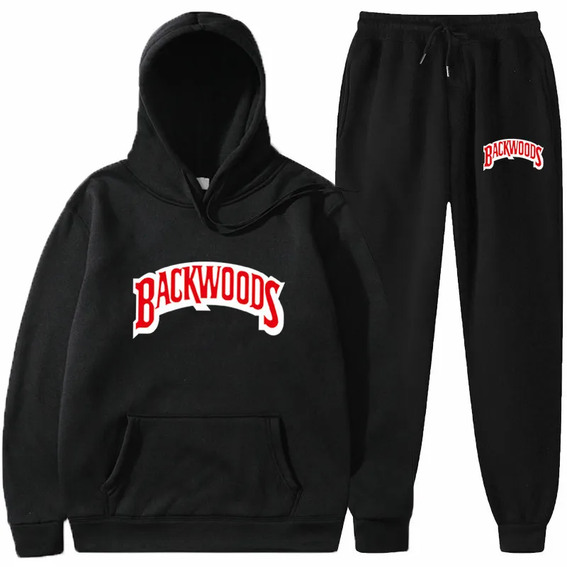 2021 Lace Up Long Sleeve 2 Piece Sweat Suit Women Thick Backwoods Hoodie Fall Two Piece Sets