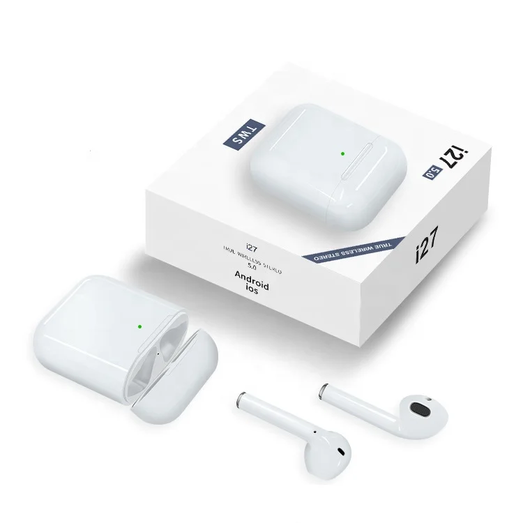 
Original I27 TWS Blue tooth 5.0 Wireless Earphones With Charging Box Mini TWS Headphone For iPhone Samsung Xiaomi Huawei 