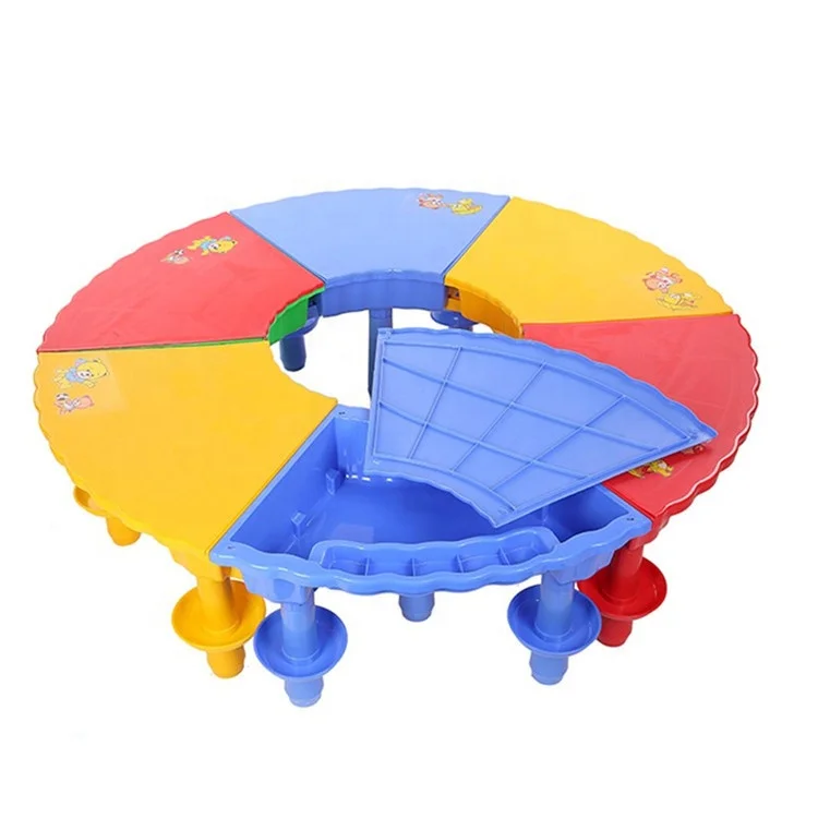 Многофункциональный пластиковый детский игровой стол для детского сада