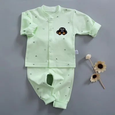 Весенняя Детская Пижама 2021, детское хлопковое нижнее белье с мультяшным рисунком, Кардиган с длинным рукавом