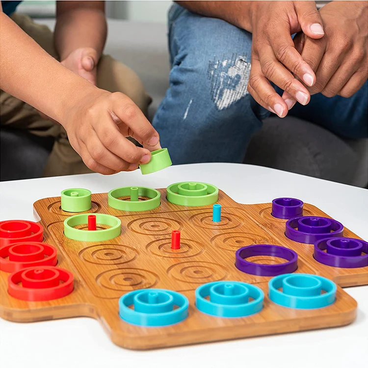 manufacturer custom life of luxury fantasy wooden board game chinese 10 in 1 colored circle board games for family