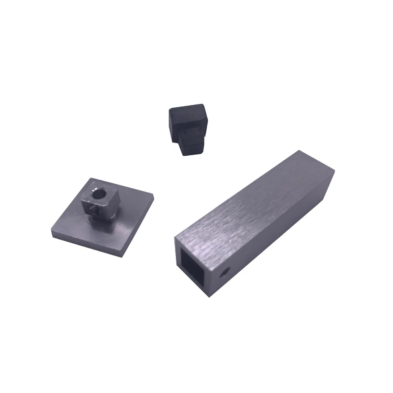 Square 304 Stainless Steel Door Stopper with Rubber Tips Bumper, Wall Mounted door stopper