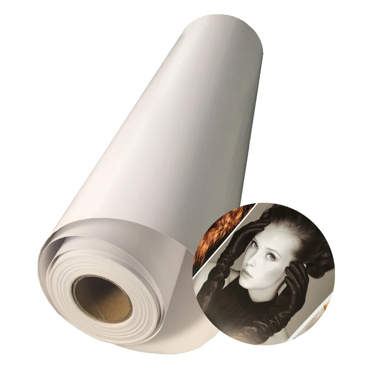 Wide Format 240gsm RC Luster Semi-glossy Inkjet Photo Paper Roll 24 inch