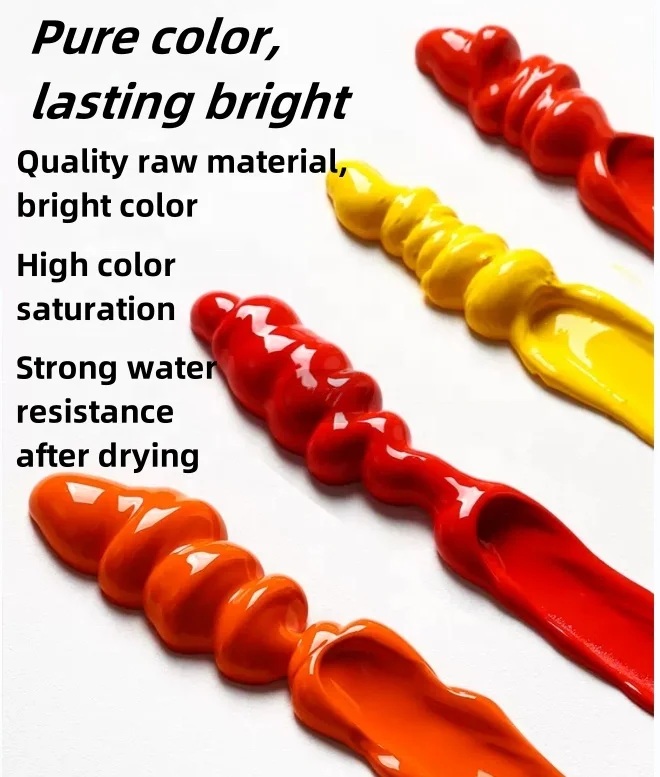 New Product Wholesale Acrylic Pouring Professional Plastic Bottle 120ml Acrylic Paint For Student Kids