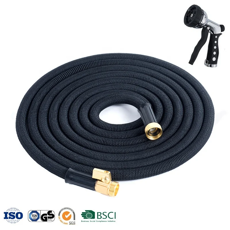 The New Listing Pvc Material High Quality Magic Flexible Garden Hose To Watering With Spray Gun Garden Car Water Pipe