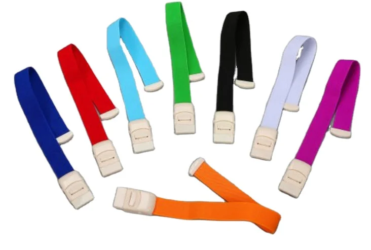 YD 1070  Disposable Medical Tourniquet Colorful  Rubber Emergency Medical Buckle Tourniquet