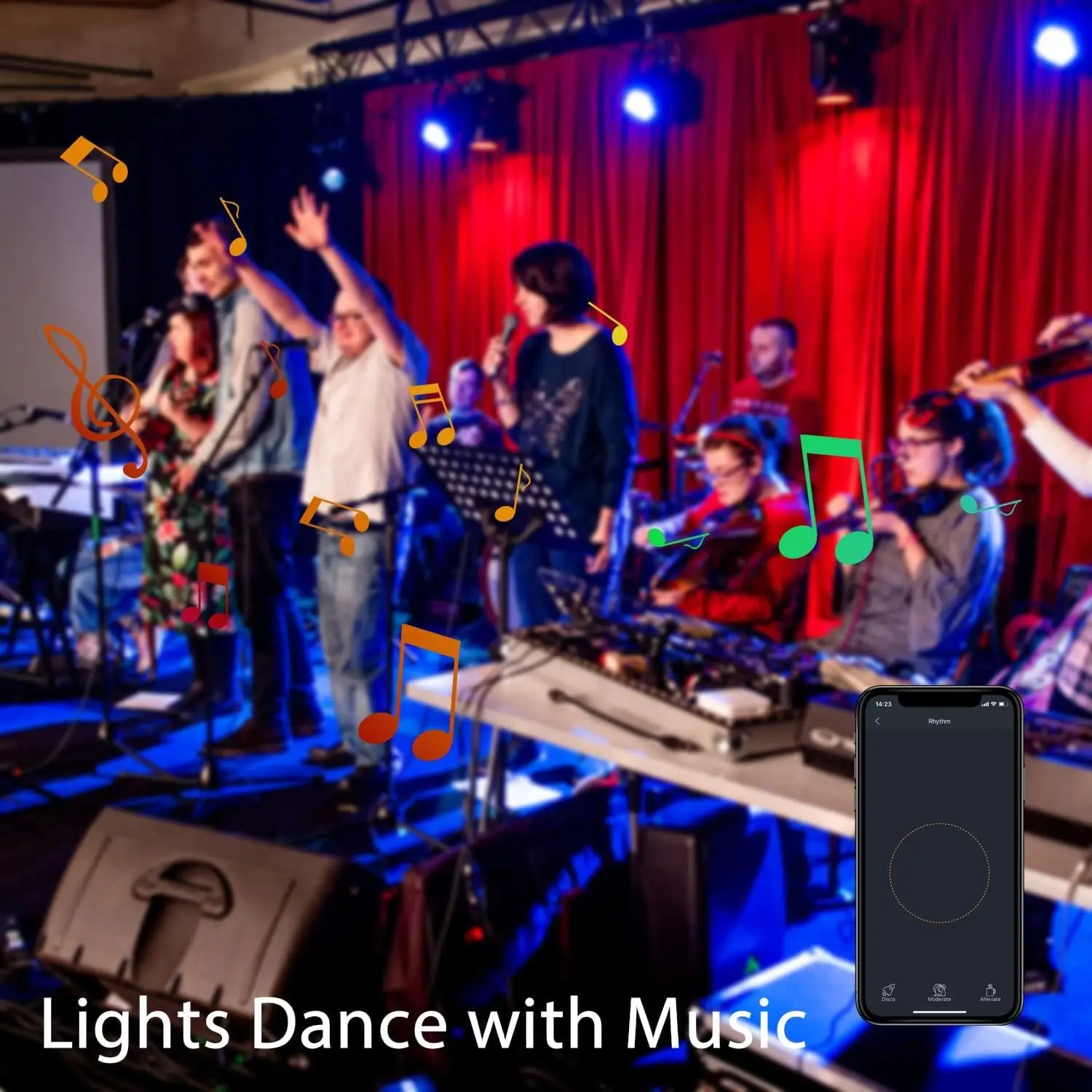 110V 220V Music Sync Full Color Changing LED Bulb E27 Bluetooth Tuya WiFi Control GU10 Smart Spotlight Bulb for Track Lighting