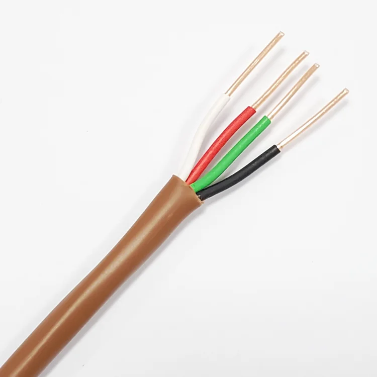 CMP 18AWG 2-12Cores LVT thermostat wire soild copper pvc jacket CL2P/CMP FT6 CM CMR LOW VOLTAGE thermostat CABLE for HVAC system