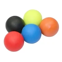 Color Coded Custom Logo Sports Exercise Gym Stress Relief Rehabilitation Silicone Rubber Myofascial Massage Single Lacrosse Ball