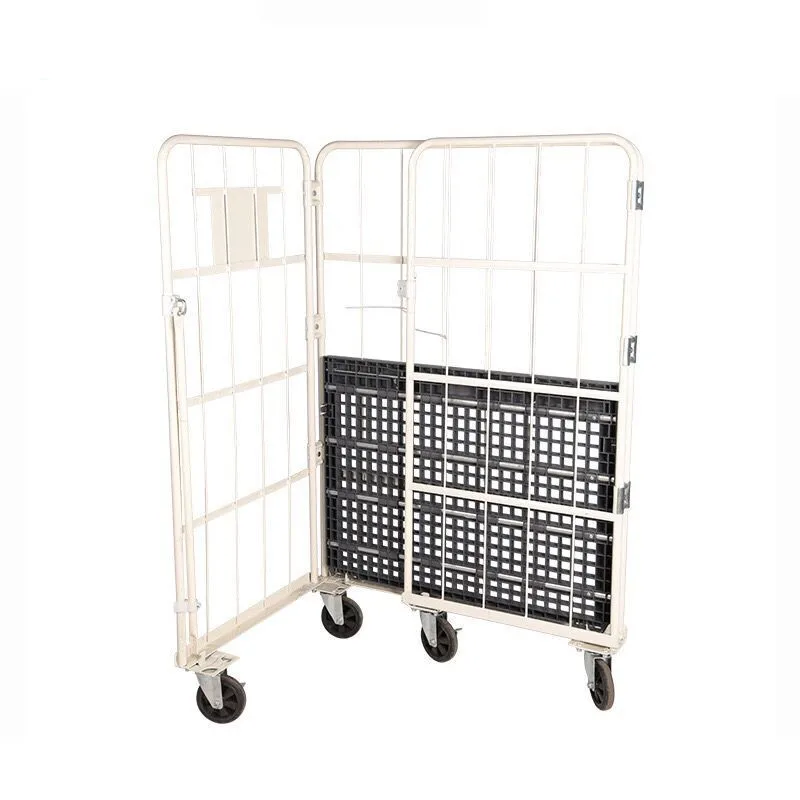 Professional Manufacture Cheap Metal Foldable Roll Container Cart Cage