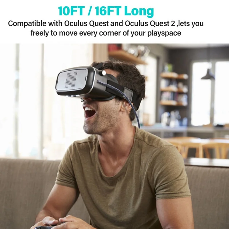 3M 5M USB 3.0 C Type Data 10ft 18ft VR Glasses Link Cable for Oculus