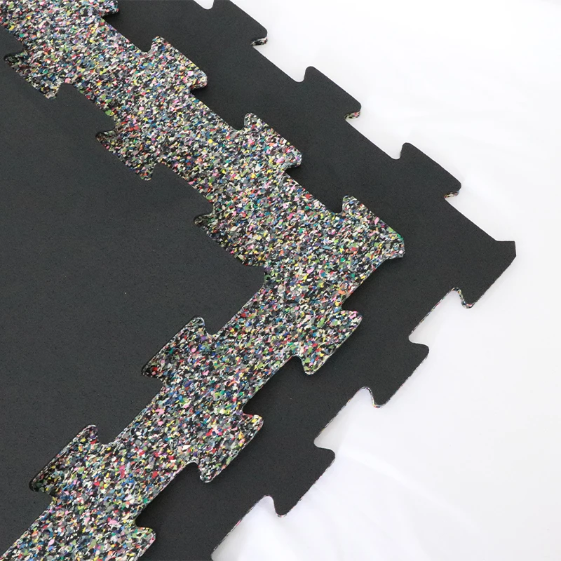 1m x 1m Interlocked EPDM Rubber Flooring Tiles 15mm 20mm Gym Brick Sports Mat