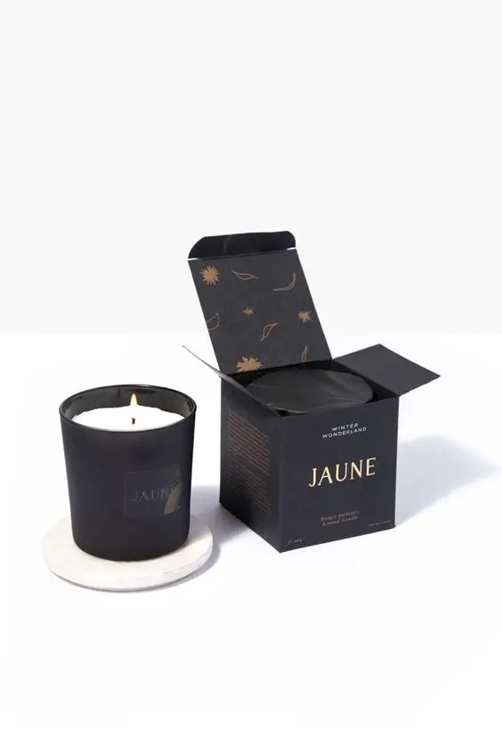 Factory Hot Sale Free Design Color Box Luxury Custom Soy Wax Candle Box Packaging Folding Small Cardboard Box for 10oz Candle