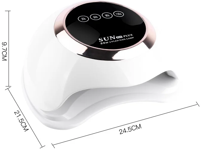 88W SUN H9 Plus nail polish dryer machine uv led nail lamp