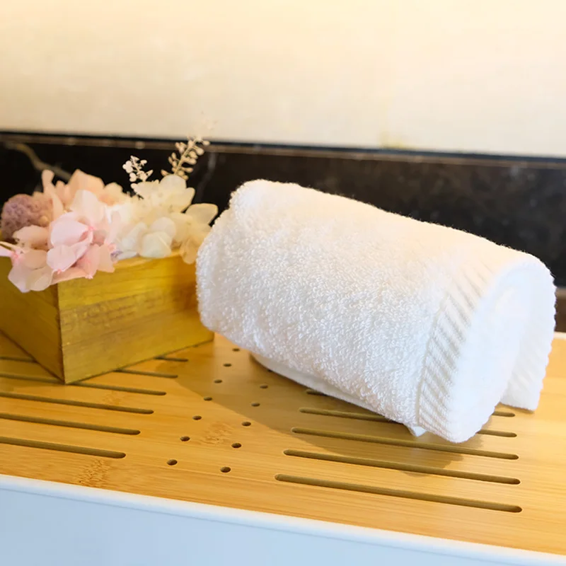 Luxury 5 Star Hotel Promotional 100% Cotton 21s Face Towel / Hand Towel / Bath Towel In Stock