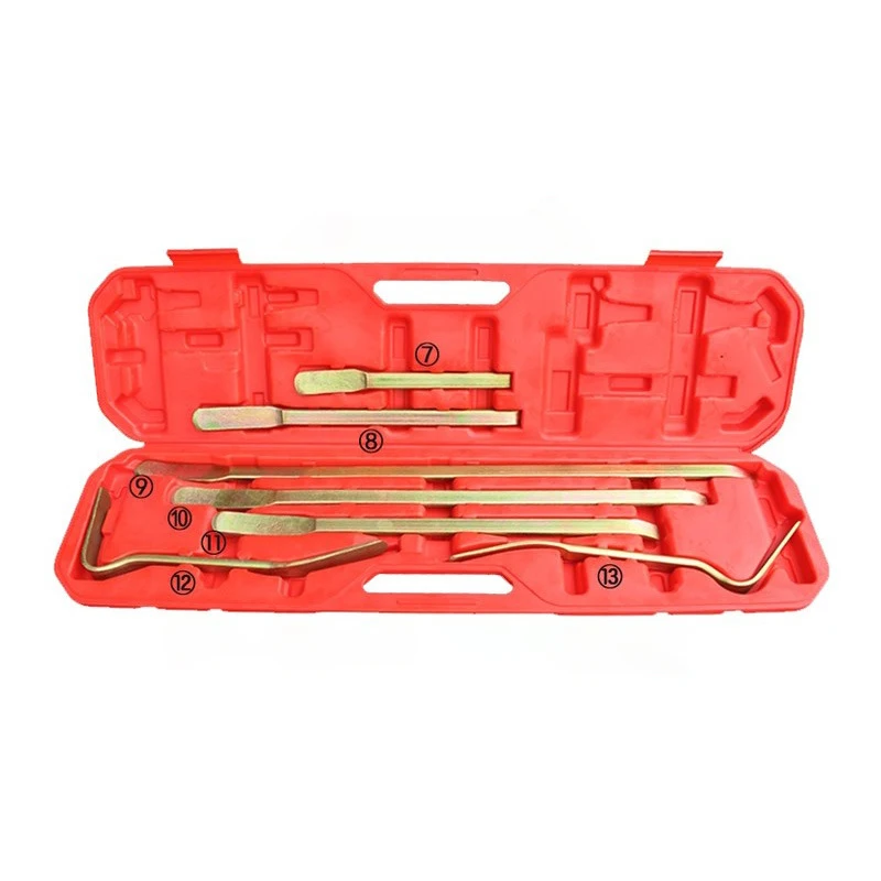 Car Body Tools Set 7 Pieces Automotive Sheet Metal Repair Dent Remover Tools Car Dent Repair  Tools Set Pry Bars