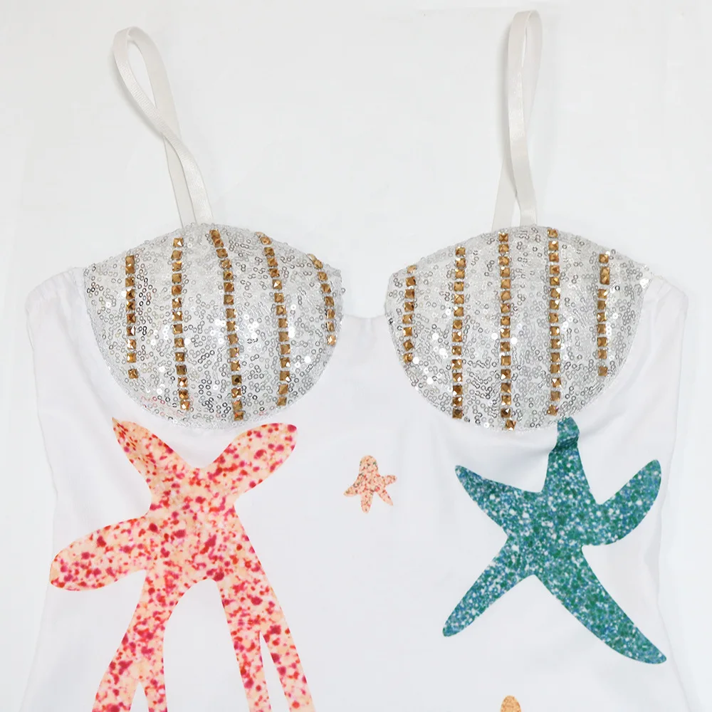 Sharee Clothing Ins Style Lace Slip Bodycon Mini Sequin Dress Sleeveless Sexy Night Club Dresses