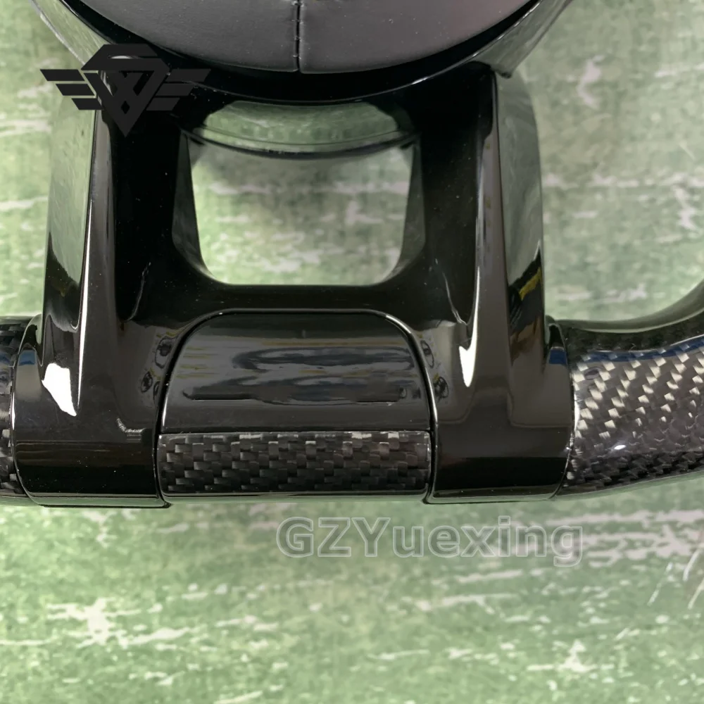 For Mercedes Benz AMG Steering Wheel C CLASS 809 W204 C63 W212 W218 W207 W172 Yellow Stitching Carbon Fiber Steering Wheel ACC