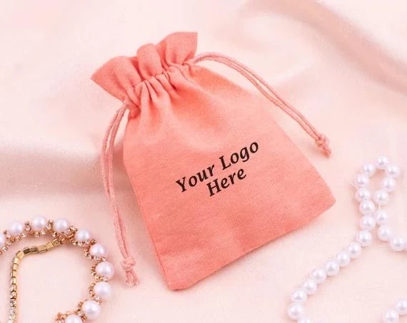 reusable white  package printed gift muslin custom cotton dust with logo organic pouch cotton canvas drawstring bag