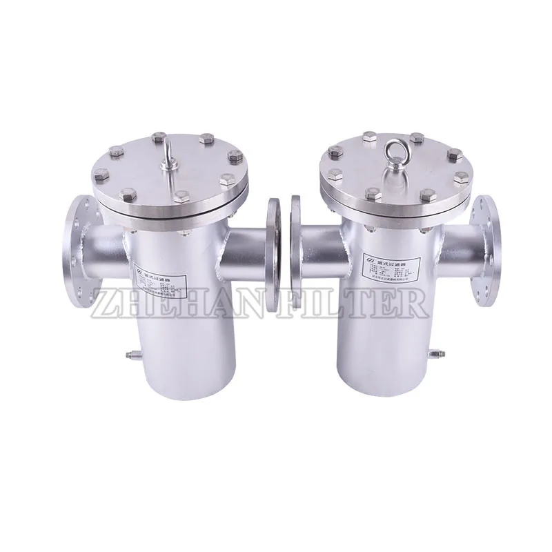 Ammonia gas liquid ammonia purification filter large particle interception stainless steel basket filter decontamination