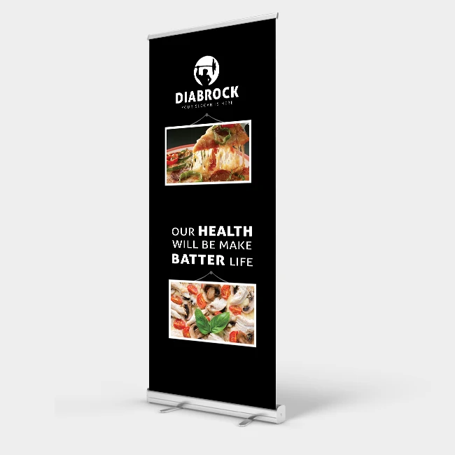Digital Print Standard Size 80*200 100*200 120*200cm Rollup Advertising Display Roll Up Banner Stand