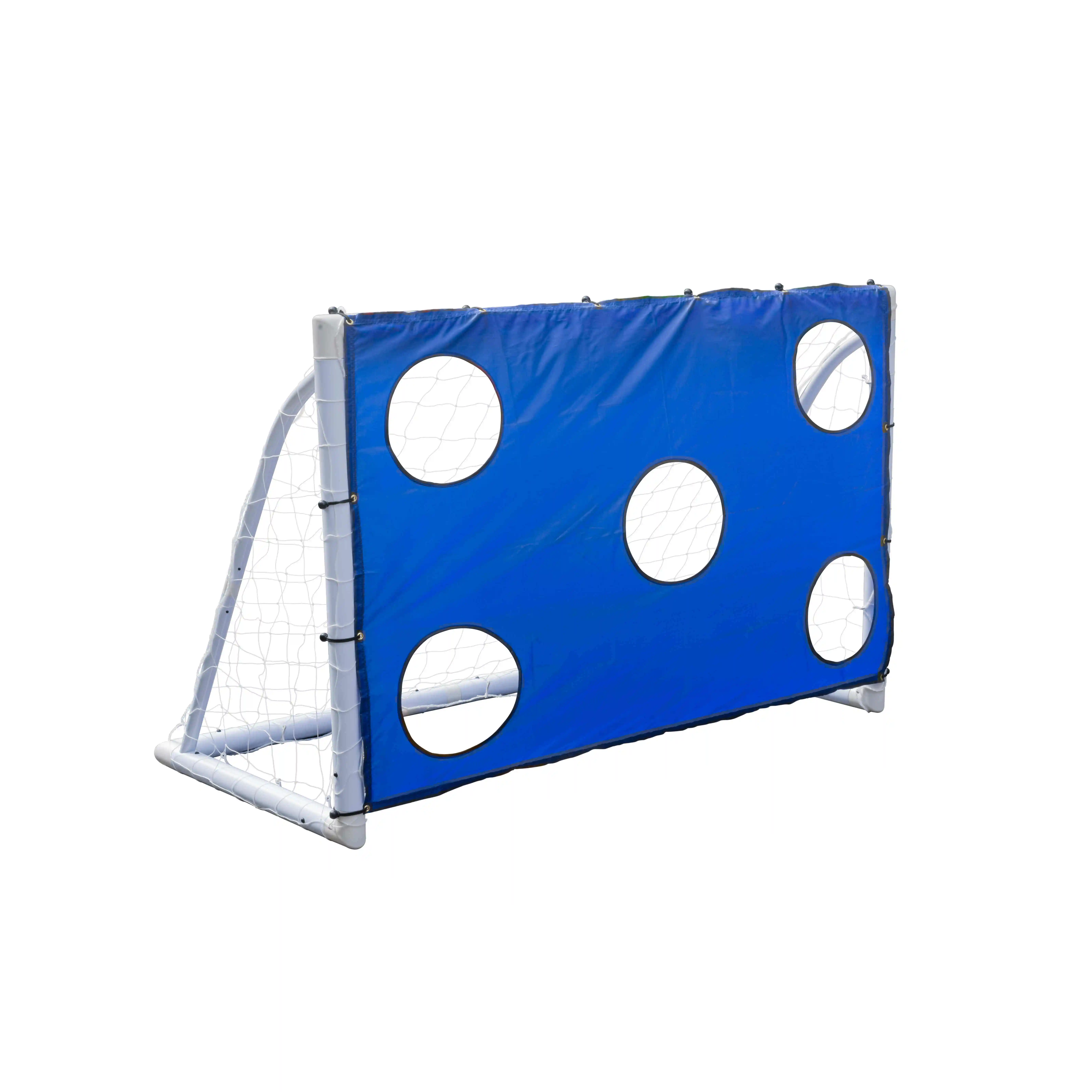 6 x 4 Ft Outdoor PVC Football Goal Portable Backyard PVC Soccer Goal