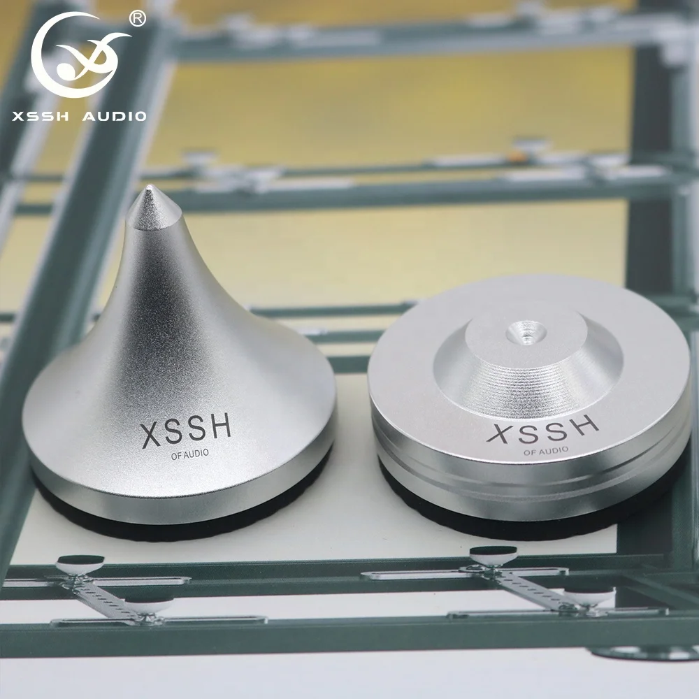 Колонка шип Новое поступление XSSH аудио HIFI CD усилитель алюминиевый сплав изолирующие ножки аудиофил шок подставка
