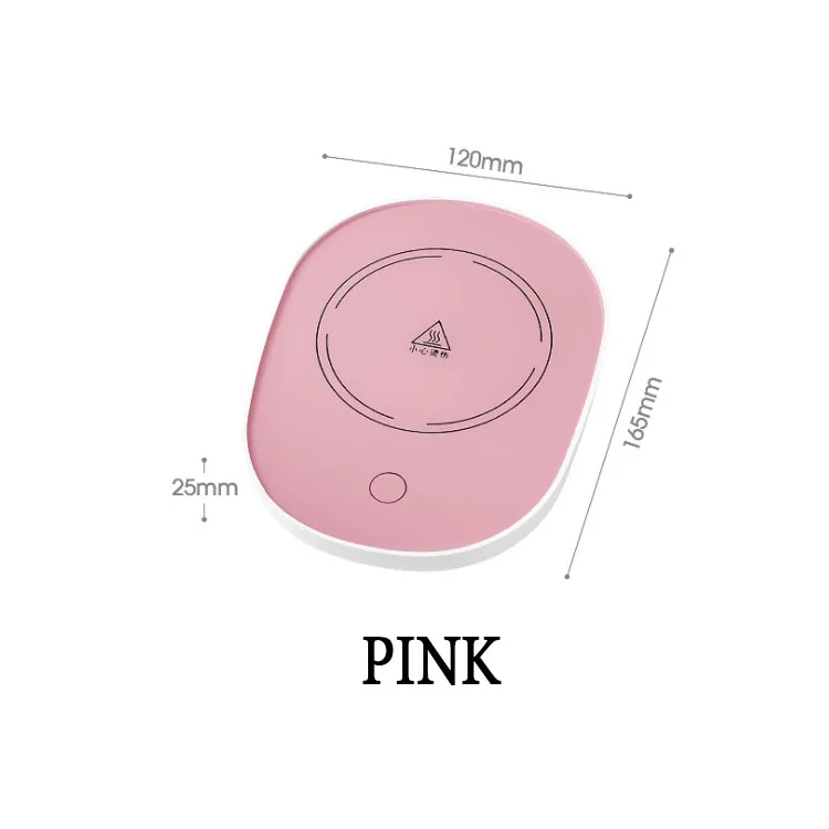 Portable USB Cup Warmer Coffee Mug Smart Thermostatic Hot Plate Milk Tea Water Heating Pad Heater Round Heat Pad
