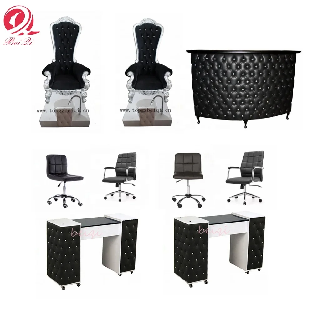
Hot selling! Modern manicure table cheap nail table luxury with exhaust fan used nail salon 
