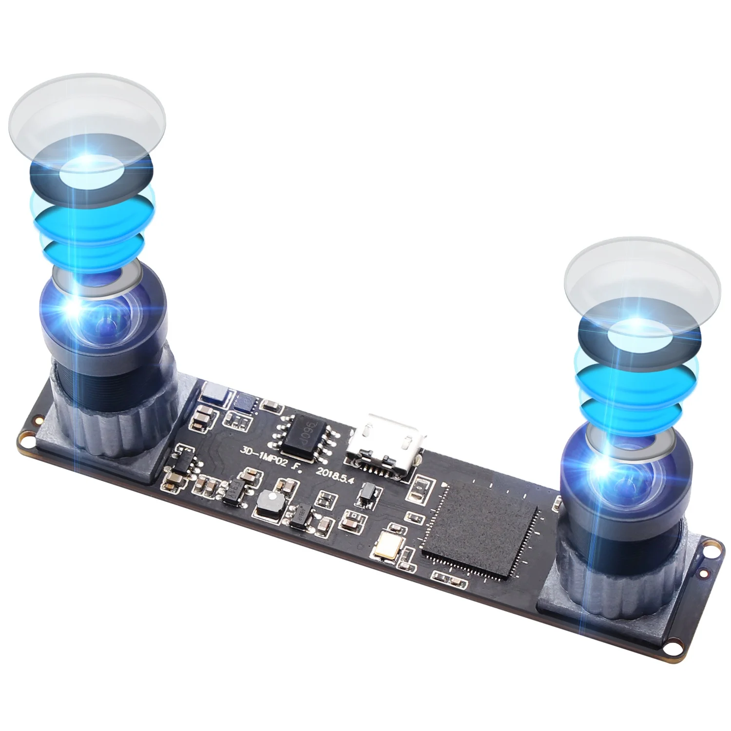 960P Synchronization Stereo Camera module MJPEG 60fps 2560X960 Dual lens CMOS OV9750 VR Camera Module for People Counting