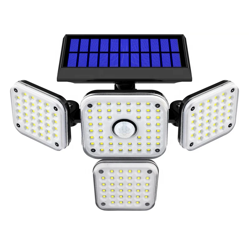 Outdoor Led Solar Lamp With Motion Sensor Flood Light Waterproof Powerful LED Solar Streetlight Garden Decor