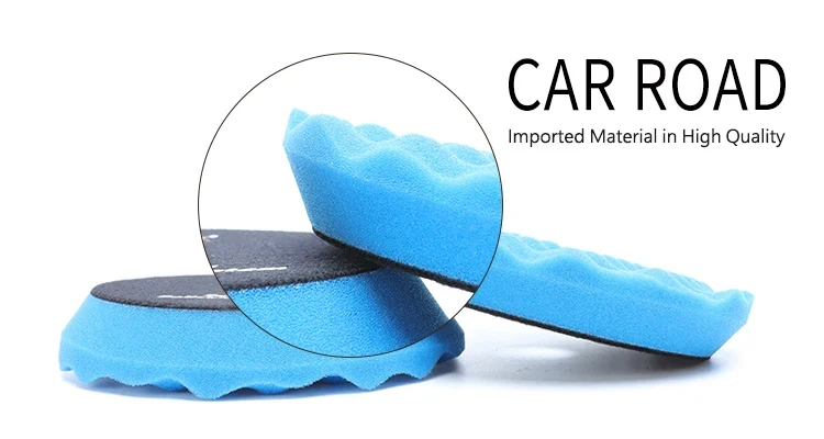 Foam polishing pad Waffle shaped car polishing pad Wavy sponge polishing pad is used to clean the surface of the car