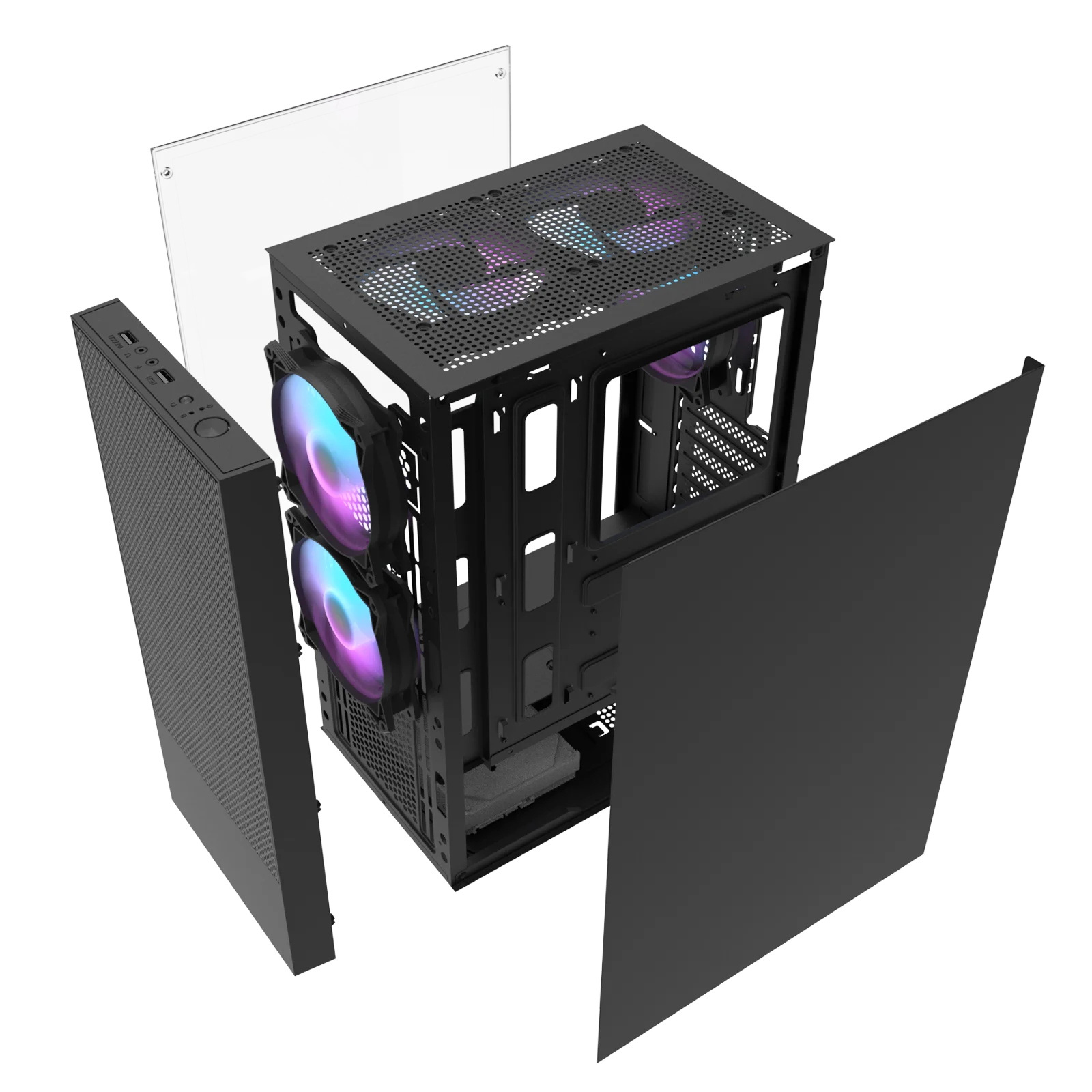 Darkflash A290 консоль для ПК-игр с поддержкой Windows настольный компьютер игровая M-ATX чехол корпуса компьютера и башни процессор шкаф выдвижными полками офиса